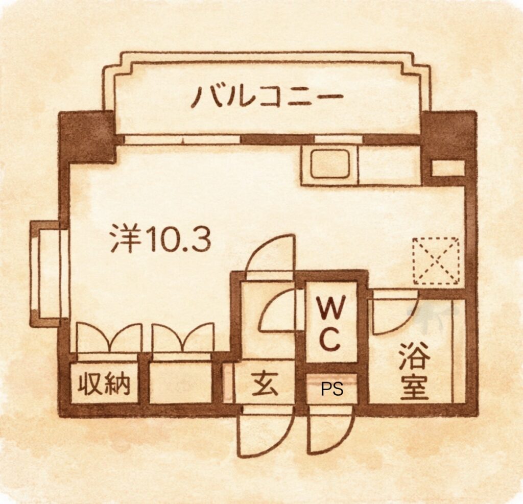 福山市丸之内ダイアパレス丸之内二番館 穴吹ビジネス専門学校不動産の岩原 穴吹ビジネス専門学校一人暮らし