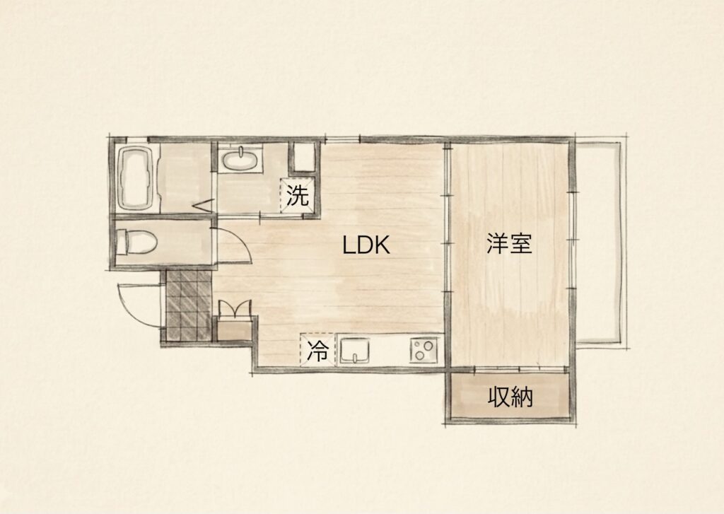 福山市東川口町サウサリート 福山市立大学賃貸 福山市立大学不動産の岩原